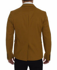 Dolce & Gabbana Yellow Cotton Stretch Blazer -   -  Dolce & Gabbana.