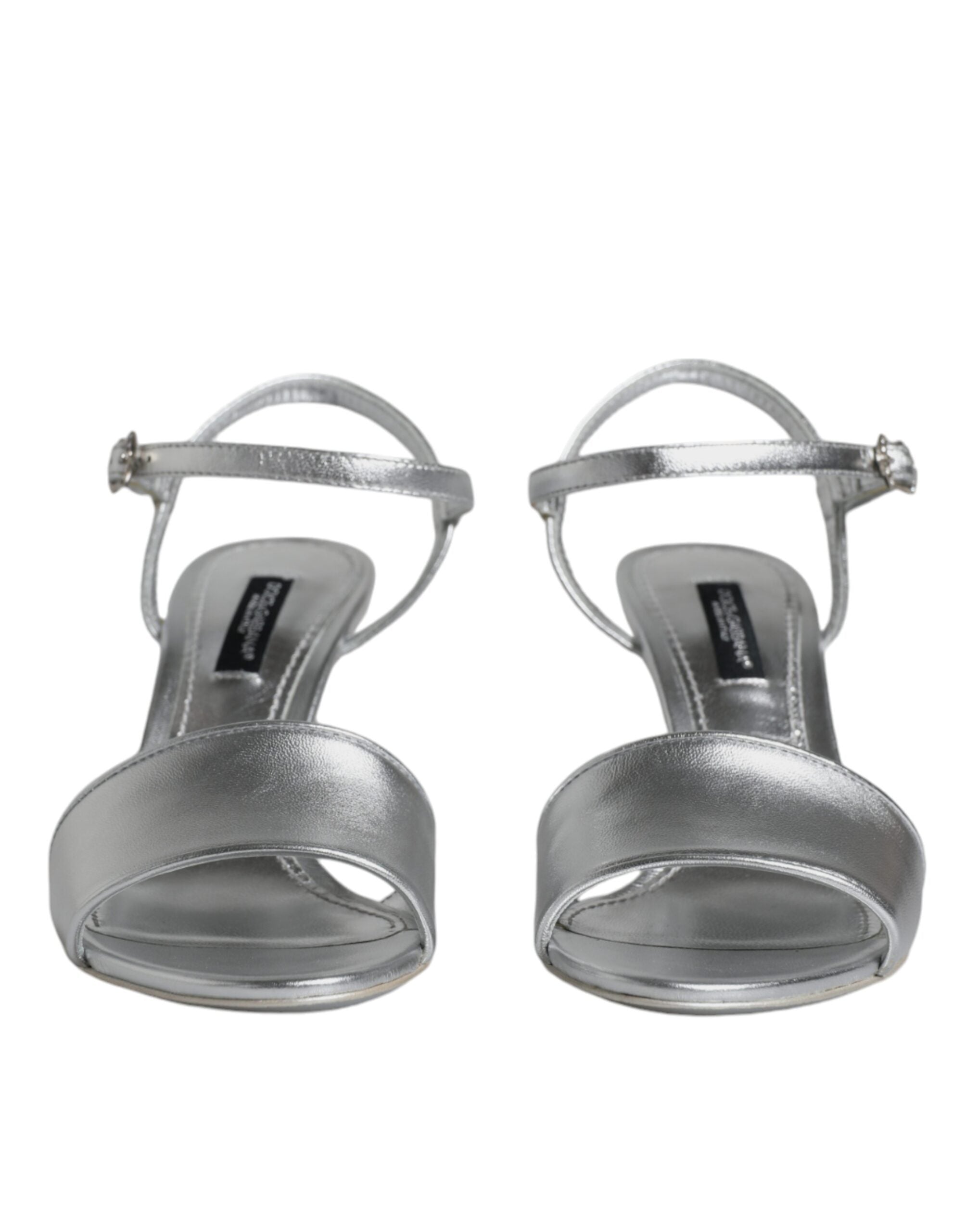 Dolce & Gabbana Silver KEIRA Heels Ankle Strap Sandals Shoes -   -  Dolce & Gabbana. Dolce & Gabbana Silver KEIRA Heels Ankle Strap Sandals Shoes -   -  Dolce & Gabbana.