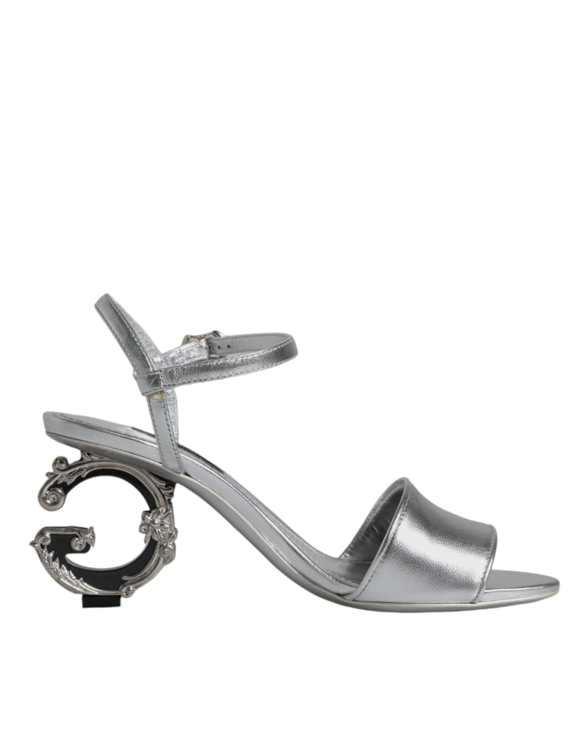 Dolce & Gabbana Silver KEIRA Heels Ankle Strap Sandals Shoes -   -  Dolce & Gabbana.