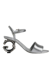 Dolce & Gabbana Silver KEIRA Heels Ankle Strap Sandals Shoes -   -  Dolce & Gabbana.