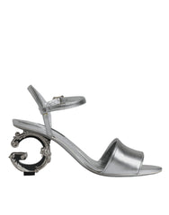 Dolce & Gabbana Silver KEIRA Heels Ankle Strap Sandals Shoes -   -  Dolce & Gabbana.