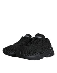 Dolce & Gabbana Black Knitted Daymaster Sneakers Shoes -   -  Dolce & Gabbana.