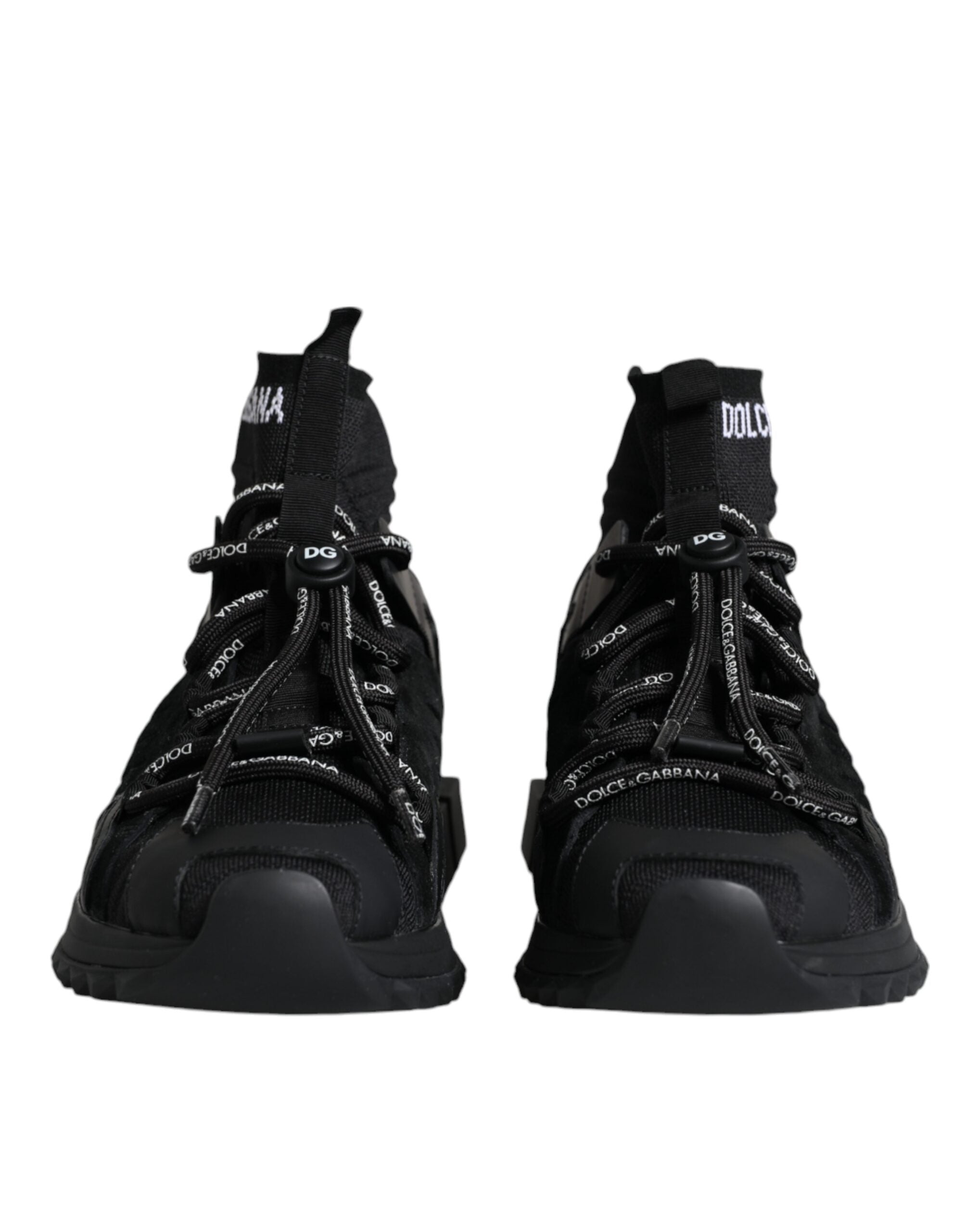Dolce & Gabbana Black Sorrento Socks Logo Sneakers Shoes -   -  Dolce & Gabbana. Dolce & Gabbana Black Sorrento Socks Logo Sneakers Shoes -   -  Dolce & Gabbana.