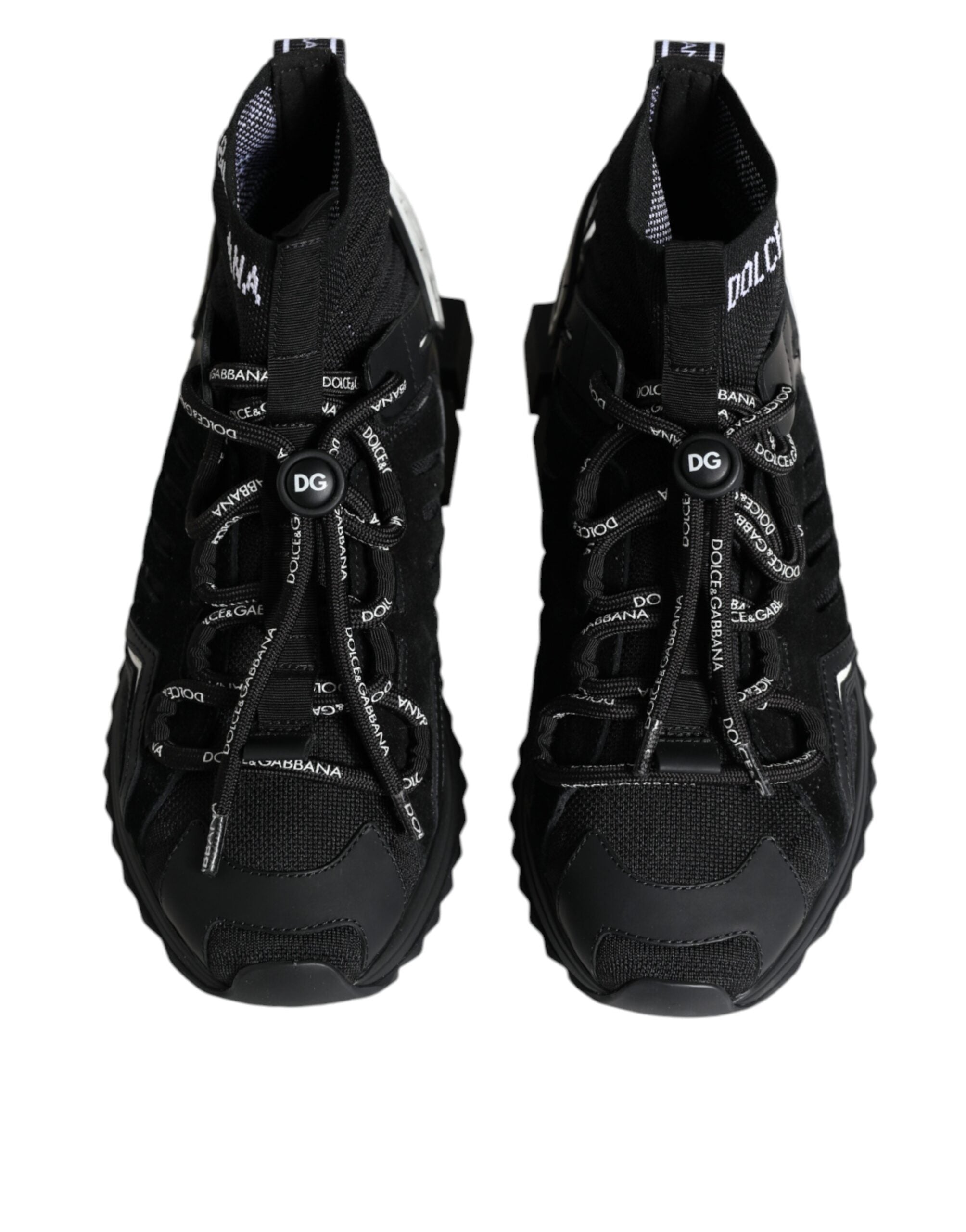 Dolce & Gabbana Black Sorrento Socks Logo Sneakers Shoes -   -  Dolce & Gabbana. Dolce & Gabbana Black Sorrento Socks Logo Sneakers Shoes -   -  Dolce & Gabbana.