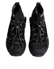 Dolce & Gabbana Black Sorrento Socks Logo Sneakers Shoes -   -  Dolce & Gabbana.