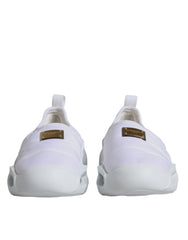 Dolce & Gabbana White Padded Fabric Low Top Sneakers Shoes -   -  Dolce & Gabbana.