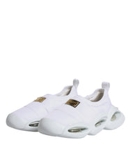 Dolce & Gabbana White Padded Fabric Low Top Sneakers Shoes -   -  Dolce & Gabbana.