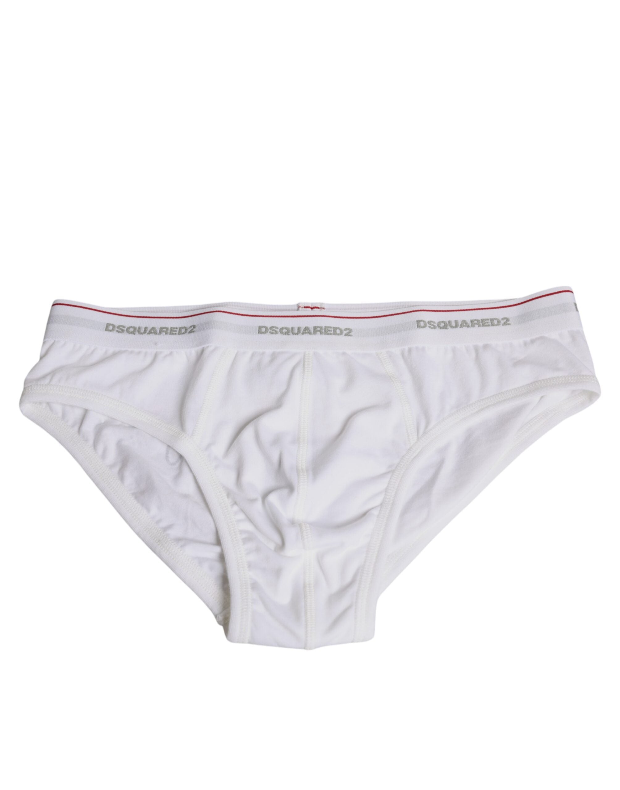 Dsquared² White Cotton Stretch Women Mid Waist Panty Underwear -   -  Dsquared². Dsquared² White Cotton Stretch Women Mid Waist Panty Underwear -   -  Dsquared².