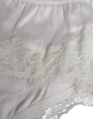 Dolce & Gabbana White Silk Stretch Panty Balconette Bra Underwear -   -  Dolce & Gabbana.