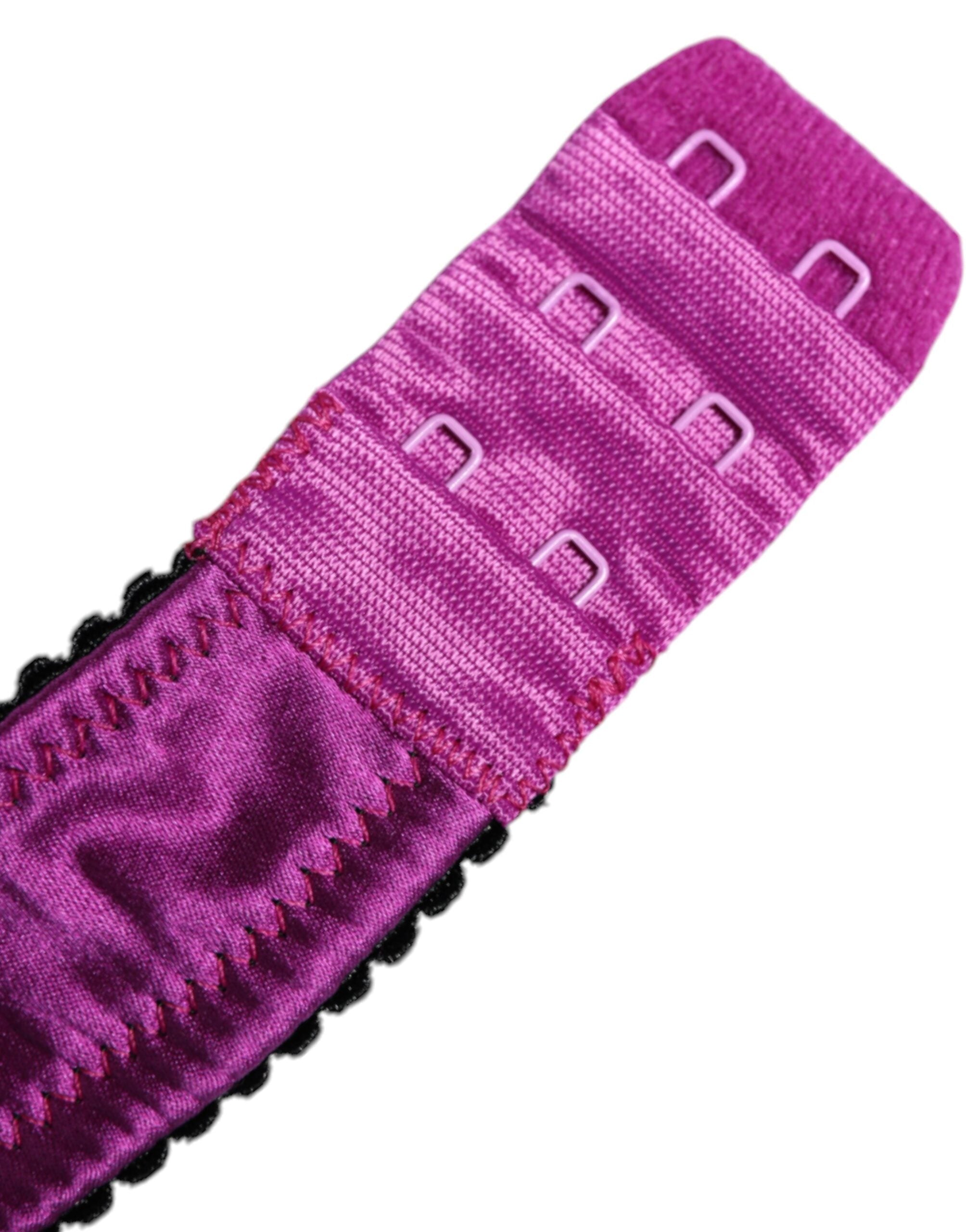 Dolce & Gabbana Purple Silk Underwired Balconette Bra Underwear -   -  Dolce & Gabbana. Dolce & Gabbana Purple Silk Underwired Balconette Bra Underwear -   -  Dolce & Gabbana.