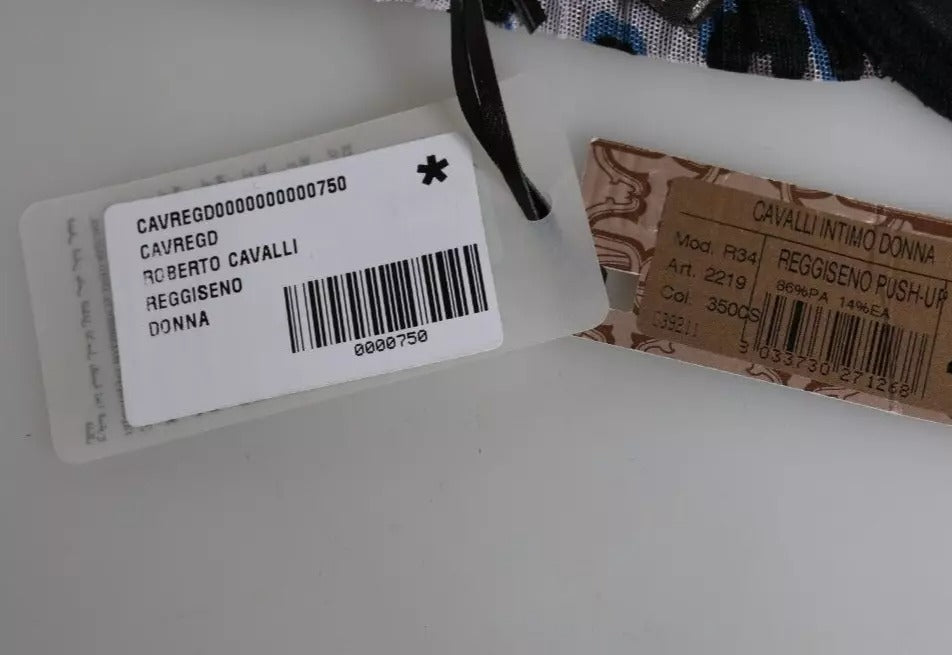 Roberto Cavalli White Leopard Push Up Reggiseno Bra Underwear -   -  Roberto Cavalli. Roberto Cavalli White Leopard Push Up Reggiseno Bra Underwear -   -  Roberto Cavalli.