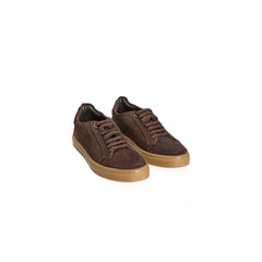 Roberto Pepe Luxury Brown Calfskin Men Sneaker -   -  Roberto Pepe Luxury.