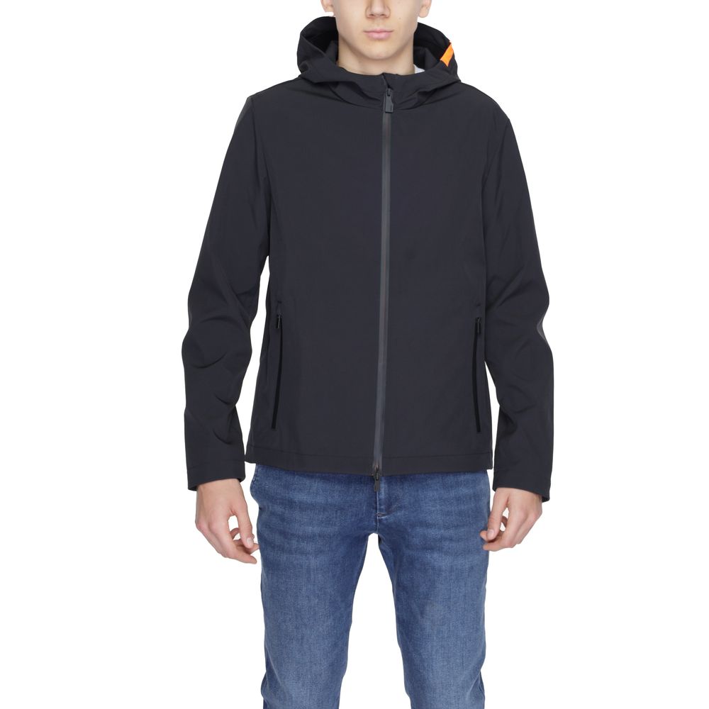 Suns Black Polyester Jackets & Coat -   -  Suns.
