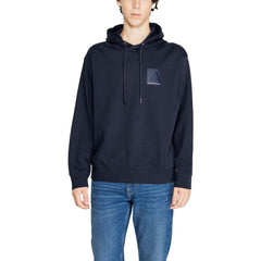 Armani Exchange Blue Cotton Hoody -   -  Armani Exchange.