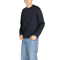 Armani Exchange Blue Cotton Sweatshirt -   -  Armani Exchange.