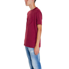 Armani Exchange Bordeaux Cotton T-Shirt -   -  Armani Exchange.