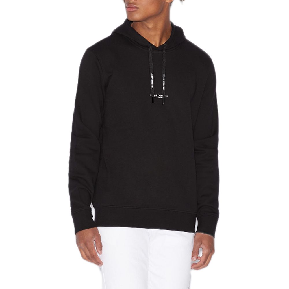 Armani Exchange Black Cotton Hoody -   -  Armani Exchange.