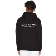 Armani Exchange Black Cotton Hoody -   -  Armani Exchange.