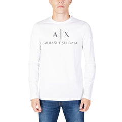 Armani Exchange White Cotton Long Sleeve - - Armani Exchange.