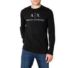 Armani Exchange Black Cotton Long Sleeve -   -  Armani Exchange.