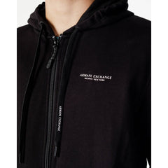 Armani Exchange Black Cotton Hoody -   -  Armani Exchange.