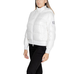 Armani Exchange White Polyamide Jackets & Coat -   -  Armani Exchange.