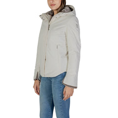 Suns Cream Polyester Jackets & Coat -   -  Suns.