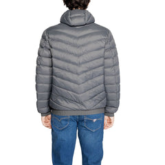 Armani Exchange Gray Polyester Jackets & Coat -   -  Armani Exchange.