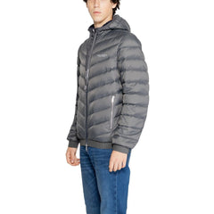 Armani Exchange Gray Polyester Jackets & Coat -   -  Armani Exchange.