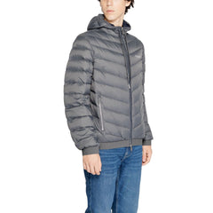 Armani Exchange Gray Polyester Jackets & Coat -   -  Armani Exchange.