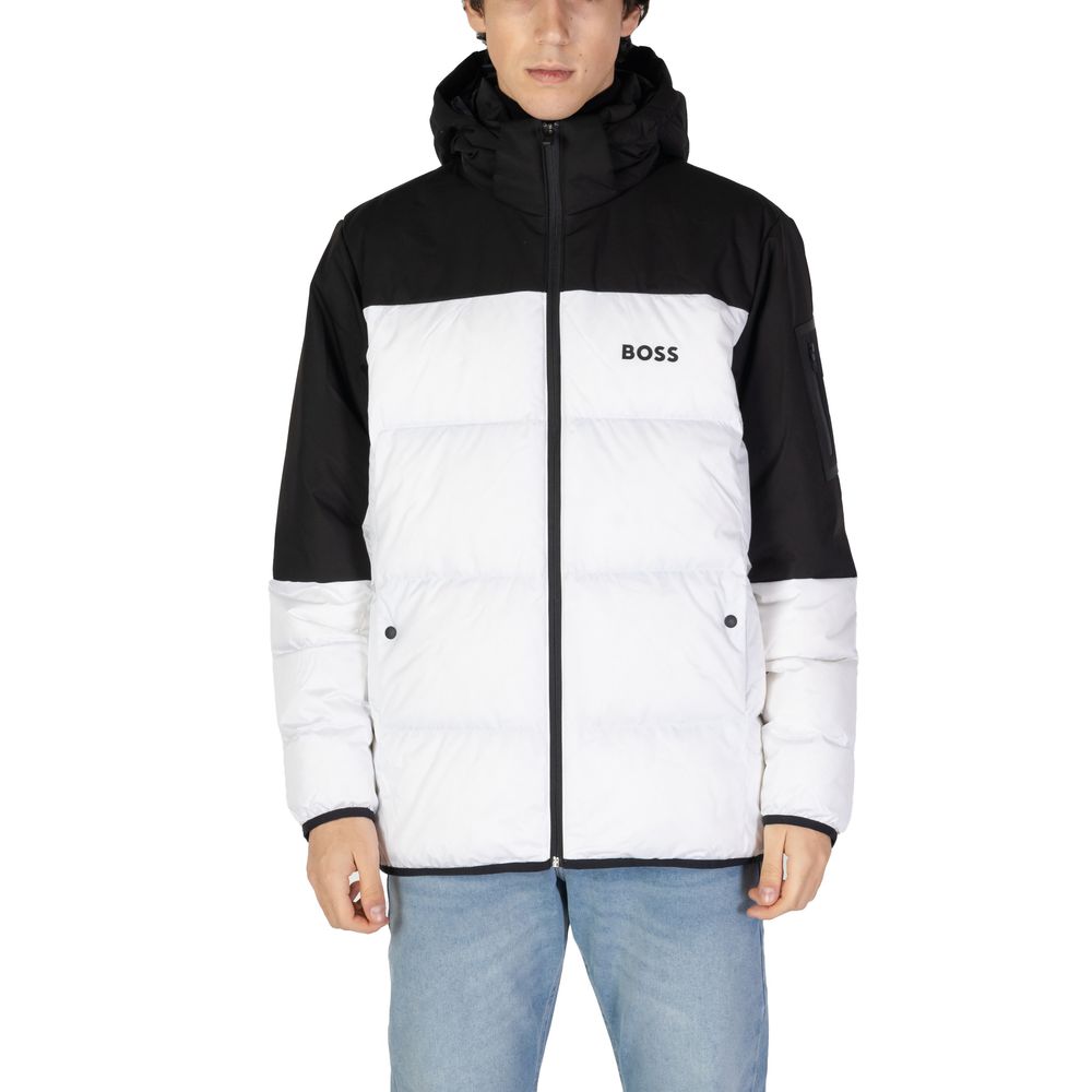 Hugo Boss White Recycled Polyester Jackets & Coat -   -  Hugo Boss.