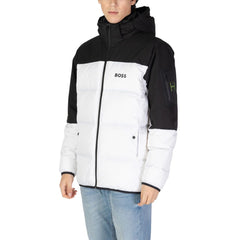 Hugo Boss White Recycled Polyester Jackets & Coat -   -  Hugo Boss.
