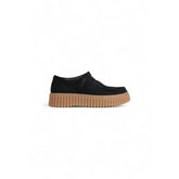 Clarks Black Suede Leather Platform -   -  Clarks.