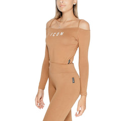 Icon Brown Cotton Bodysuit -   -  Icon.
