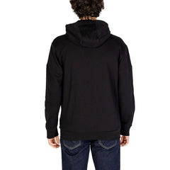 EA7 Emporio Armani Black Cotton Hoody -   -  EA7 Emporio Armani.