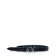 Armani Exchange Black Leather Belt -   -  Armani Exchange.