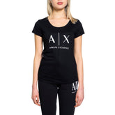 Armani Exchange Black Cotton T-Shirt -   -  Armani Exchange.