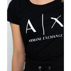 Armani Exchange Black Cotton T-Shirt -   -  Armani Exchange.