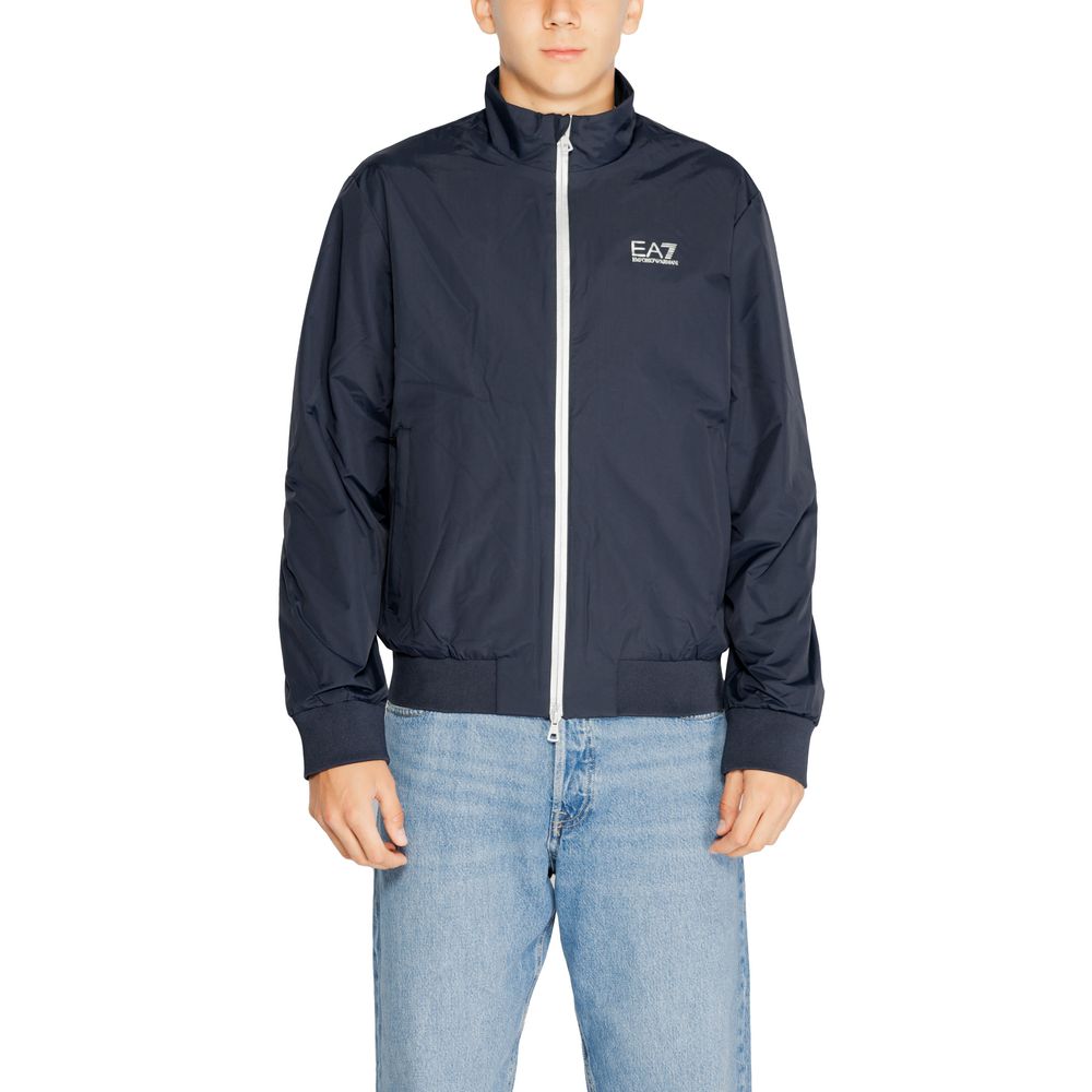 EA7 Emporio Armani Blue Polyamide Jackets & Coat -   -  EA7 Emporio Armani.