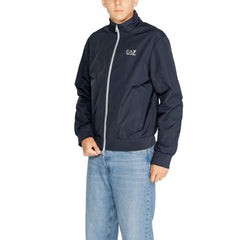 EA7 Emporio Armani Blue Polyamide Jackets & Coat -   -  EA7 Emporio Armani.