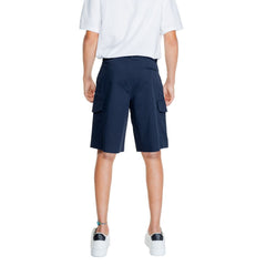Armani Exchange Blue Cotton Bermuda -   -  Armani Exchange.
