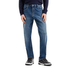 Armani Exchange Blue Cotton Jeans & Pant -   -  Armani Exchange.