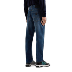 Armani Exchange Blue Cotton Jeans & Pant -   -  Armani Exchange.