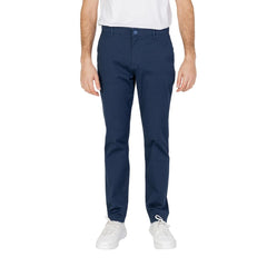Armani Exchange Blue Cotton Pant -   -  Armani Exchange.