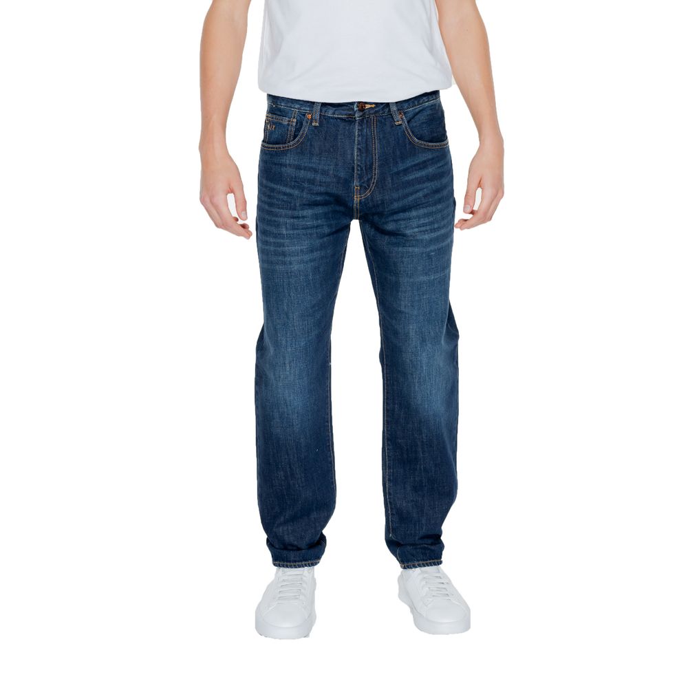 Armani Exchange Blue Cotton Jeans & Pant -   -  Armani Exchange.