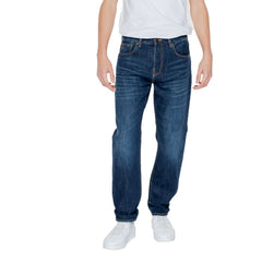 Armani Exchange Blue Cotton Jeans & Pant -   -  Armani Exchange.