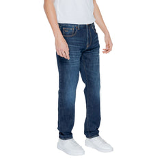 Armani Exchange Blue Cotton Jeans & Pant -   -  Armani Exchange.
