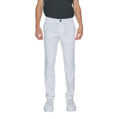 Armani Exchange White Cotton Pant -   -  Armani Exchange.