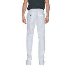 Armani Exchange White Cotton Pant -   -  Armani Exchange.