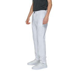 Armani Exchange White Cotton Pant -   -  Armani Exchange.